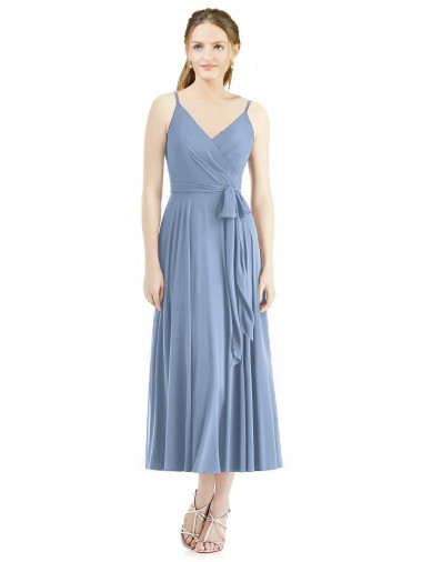 Shop Short Tea Length Chiffon Bridesmaid Dress UK