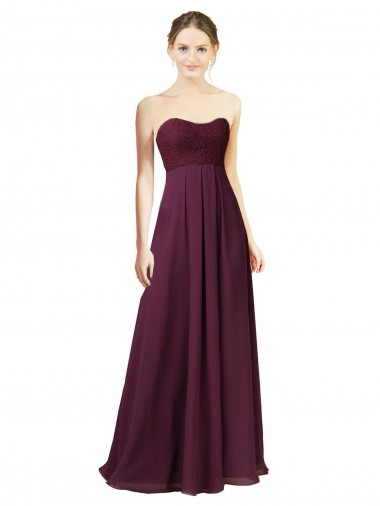 Shop Dreamy Lace Over Chiffon Bridesmaid Dress UK