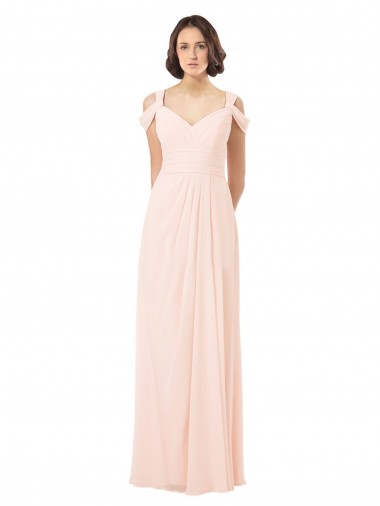 Shop Chiffon Sweetheart Bridesmaid Dress with An Illusion Overlay UK