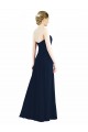 Sweetheart Neckline Draped Floor Length Chiffon Bridesmaid Dress