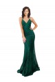 Black Tie Sleek Fishtail Shaped Long Lace Bridesmaid Dress / Prom Dress