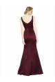 Figure Shaping Formal Satin Bridesmaid Dress / Prom Dress with Structured Pleats