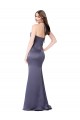 Fit and Flare Formal Silky Satin Bridesmaid Dress / Prom Dress