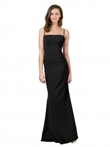 Shop Fit and Flare Slim Formal Crepe Bridesmaid Dress / Prom Dress with Cutout Back UK