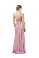 Fit and Flare Slim Formal Crepe Bridesmaid Dress / Prom Dress with Cutout Back