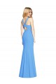 Flattering Trumpet Long Sleeveless Bridesmaid Dress / Prom Dress with Open Back