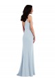 V Back Spaghetti Strap Maxi Bridesmaid Dress / Prom Dress with Pockets