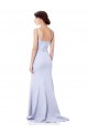 Sweetheart High Neck Sleeveless Formal Crepe Bridesmaid Dress / Prom Dress