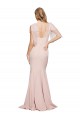 Double Bow Full Length Sweetheart Formal Crepe Bridesmaid Dress / Prom Dress with Tulle Overlay