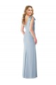 V-Back Bow Shoulder Trumpet Bridesmaid Dress / Prom Dress