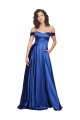 Ball Gown Off the Shoulder Sweetheart Formal Stretch Satin Bridesmaid Dress / Prom Dress