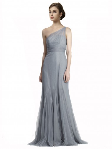 Shop One Shoulder Tulle Fit and Flare Bridesmaid Dress UK