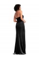 Empire Waist Formal Stretch Velvet Bridesmaid Dress / Prom Dress with Halter Strap